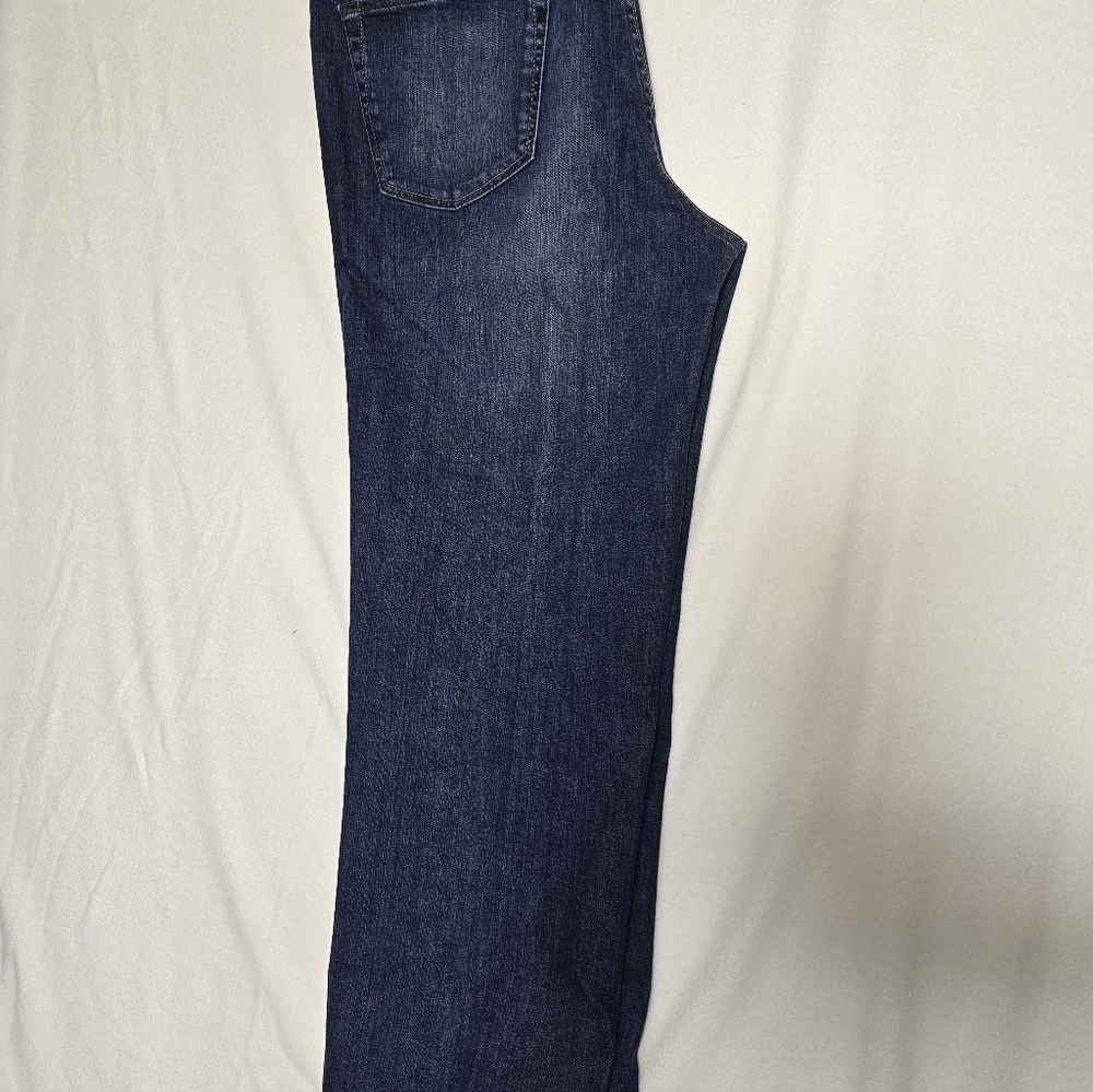 Hiltl Vintage Wash Straight Leg Jeans Mens 38x27.5 Hemmed Blue Denim - Picture 4 of 8